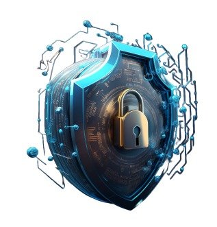 Cyber Security Shield Illustration
